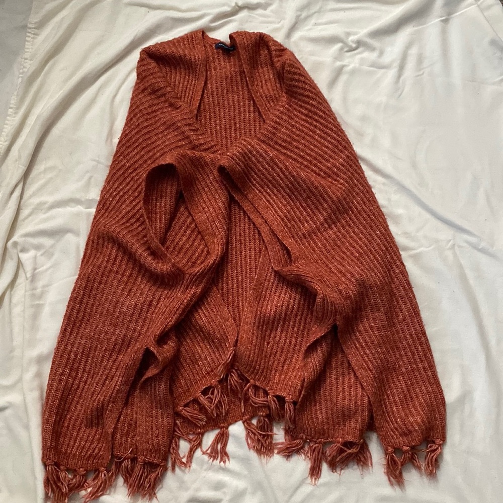 American Eagle Rust Cardigan Size one size